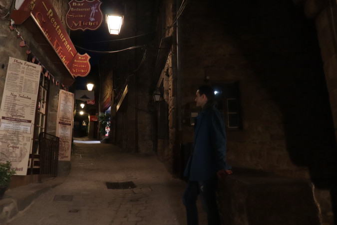 Mont st michel at night