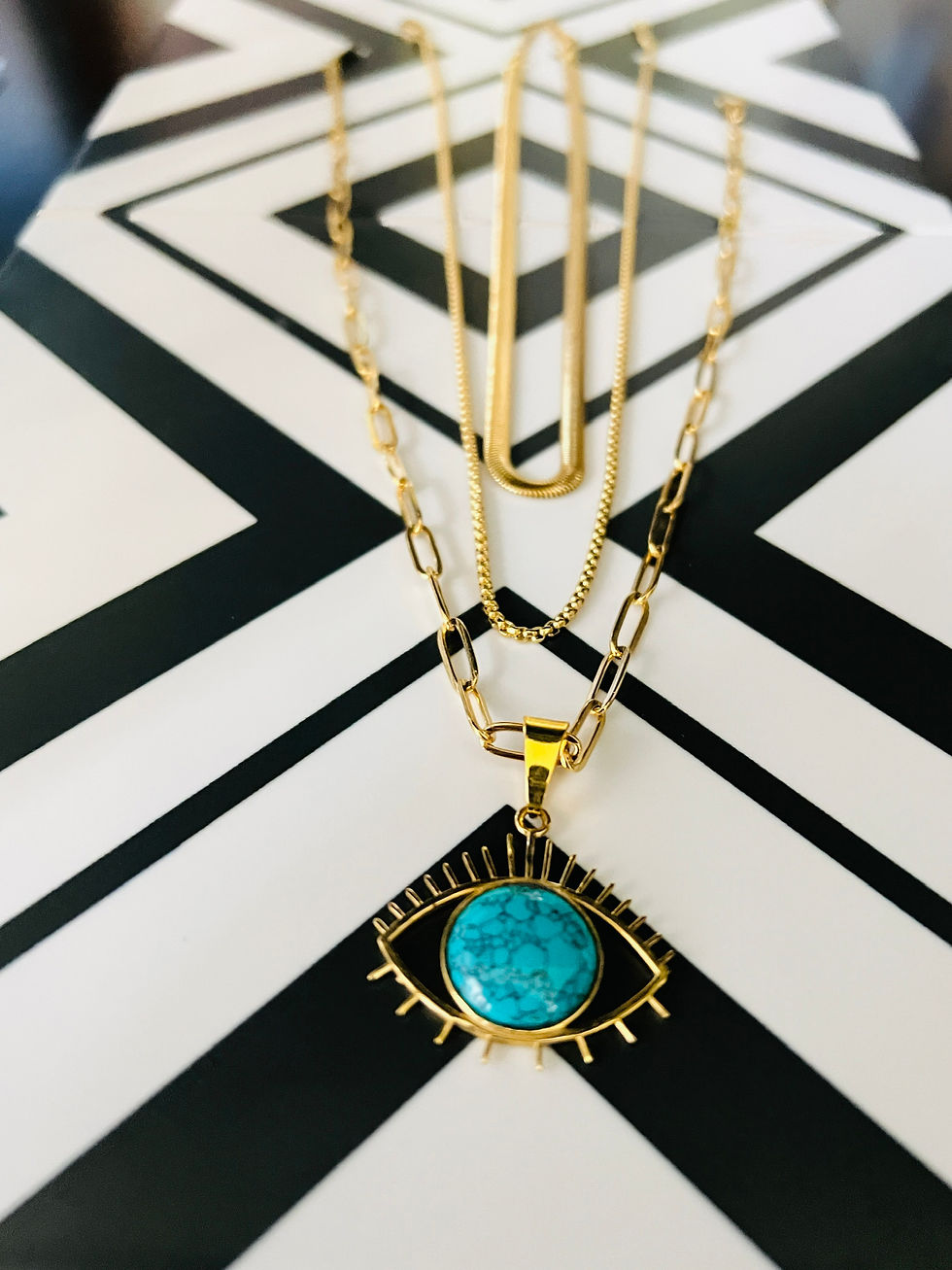 Thumbnail: evil eye pendant front facing