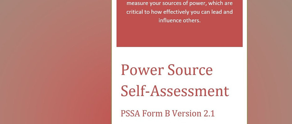The Power Sources Self-Assessment (PSSA) in printed form