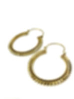 Boho Hoop Earrings front view