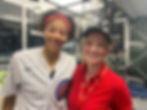 Karli Bell meeting Candace Parker in 2022.