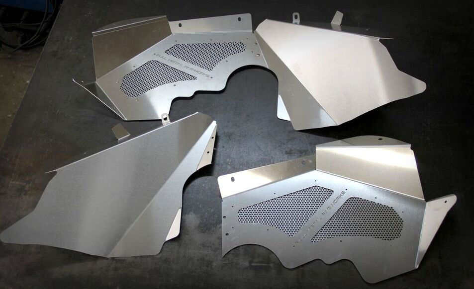 Bare Aluminum Inner Fenders