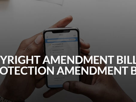 Latest on the Copyright Amendment Bill