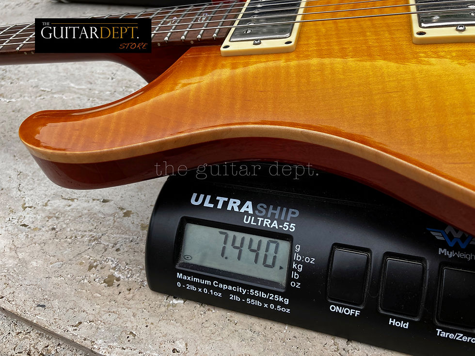 Thumbnail: ♚MINT♚2009 PRS Custom 22♚TREM♚Dragon II's♚LEMONBURST !♚ HOLLOW BIRDS ♚7.4 LBS♚24