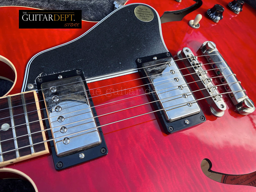 Thumbnail: ♚MINT♚2005 Gibson ES-335 'AAA FIGURED♚Cherry Red Flame♚Dots♚50's Neck♚INCREDIBLE