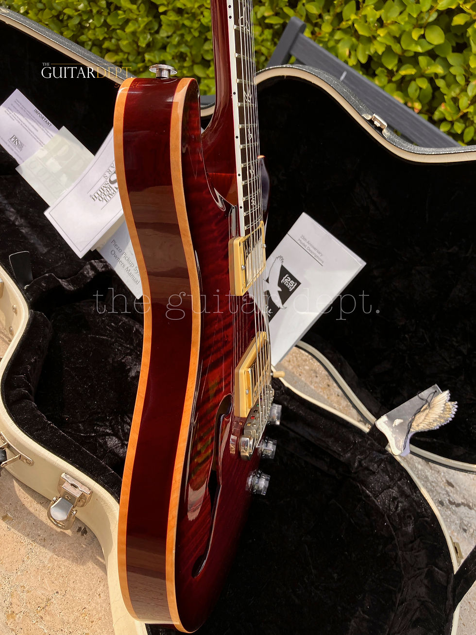 Thumbnail: ♚MINTY♚2010 Paul Reed Smith*PRS HOLLOWBODY II PIEZO♚25th Anniversary♚ANGRY LARRY