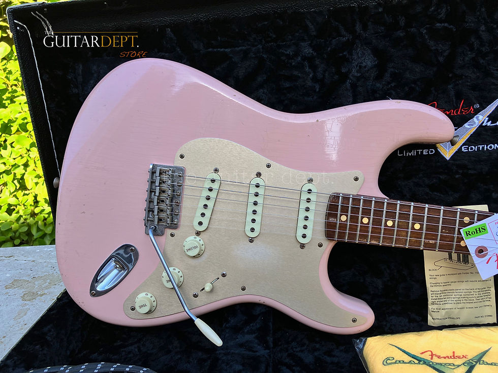 Thumbnail: ♚MINT♚FENDER Custom Shop 50's JOURNEYMAN RELIC STRATOCASTER♚7.5 LBS !♚SHELL PINK