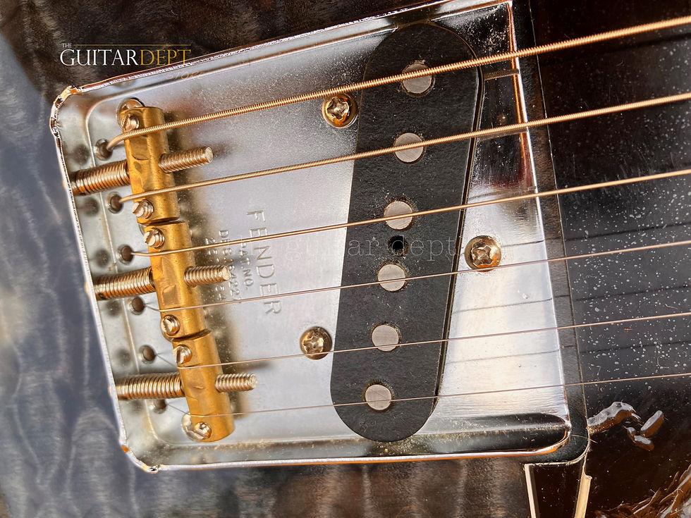 Thumbnail: ♚MINT♚FENDER American RARITIES TELECASTER USA♚AAA QUILT♚BLUE CLOUD♚ + UPGRADES !