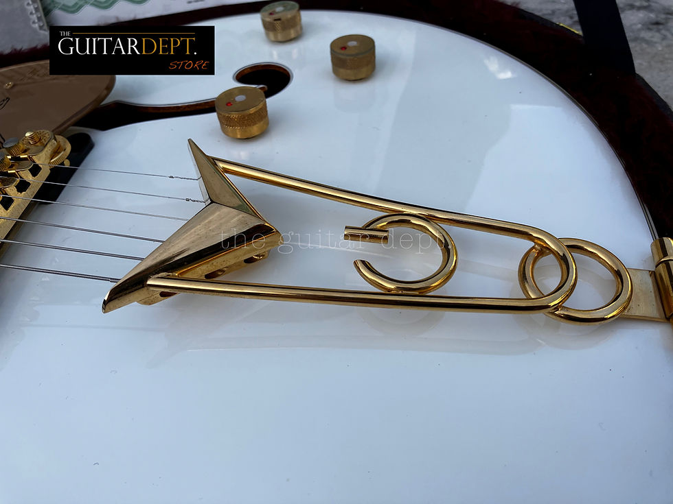 Thumbnail: ♚TIMEWARP♚07 GRETSCH G-6136 DS WHITE FALCON♚Dynasonics♚Mother Pearl BLOCKS♚2.75"