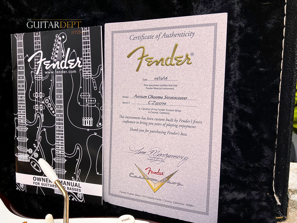 Thumbnail: ♚SUBLIME♚'16 Fender CUSTOM SHOP Artisan OKOUME Stratocaster♚Dark Roasted♚69 HWs!