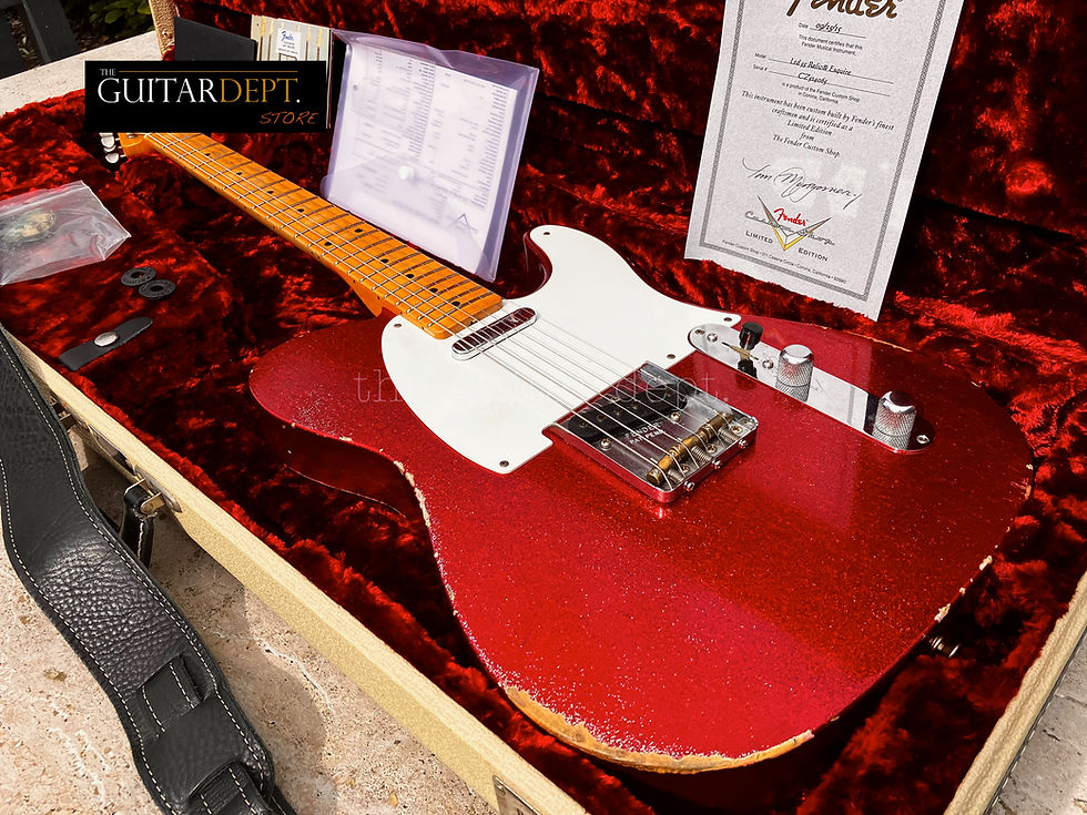 Thumbnail: ♚MINT♚FENDER Custom Shop Ltd '55 ESQUIRE HEAVY RELIC♚Telecaster♚HWs♚7.1 LB♚+Kit!