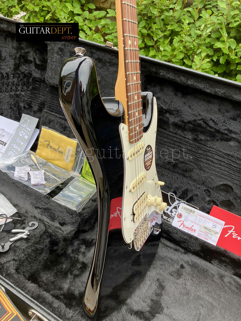 Thumbnail: ♚MINT♚2014 Fender American Standard Stratocaster HSS *USA♚BLACK♚Custom Shop PuPs