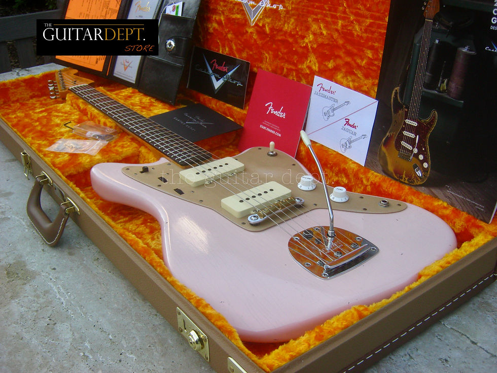 Thumbnail: ♚AS_NEW♚FENDER Custom Shop '59 Journeyman Relic 250K JAZZMASTER♚SHELL PINK!♚HW's