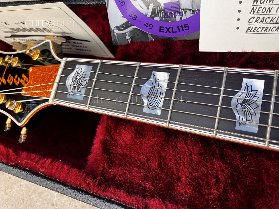 Thumbnail: ♚INCREDIBLE♚2004 GRETSCH G-6136 TBK♚BLACK FALCON♚Mother Pearl BLOCKS♚FULL 2.75"!
