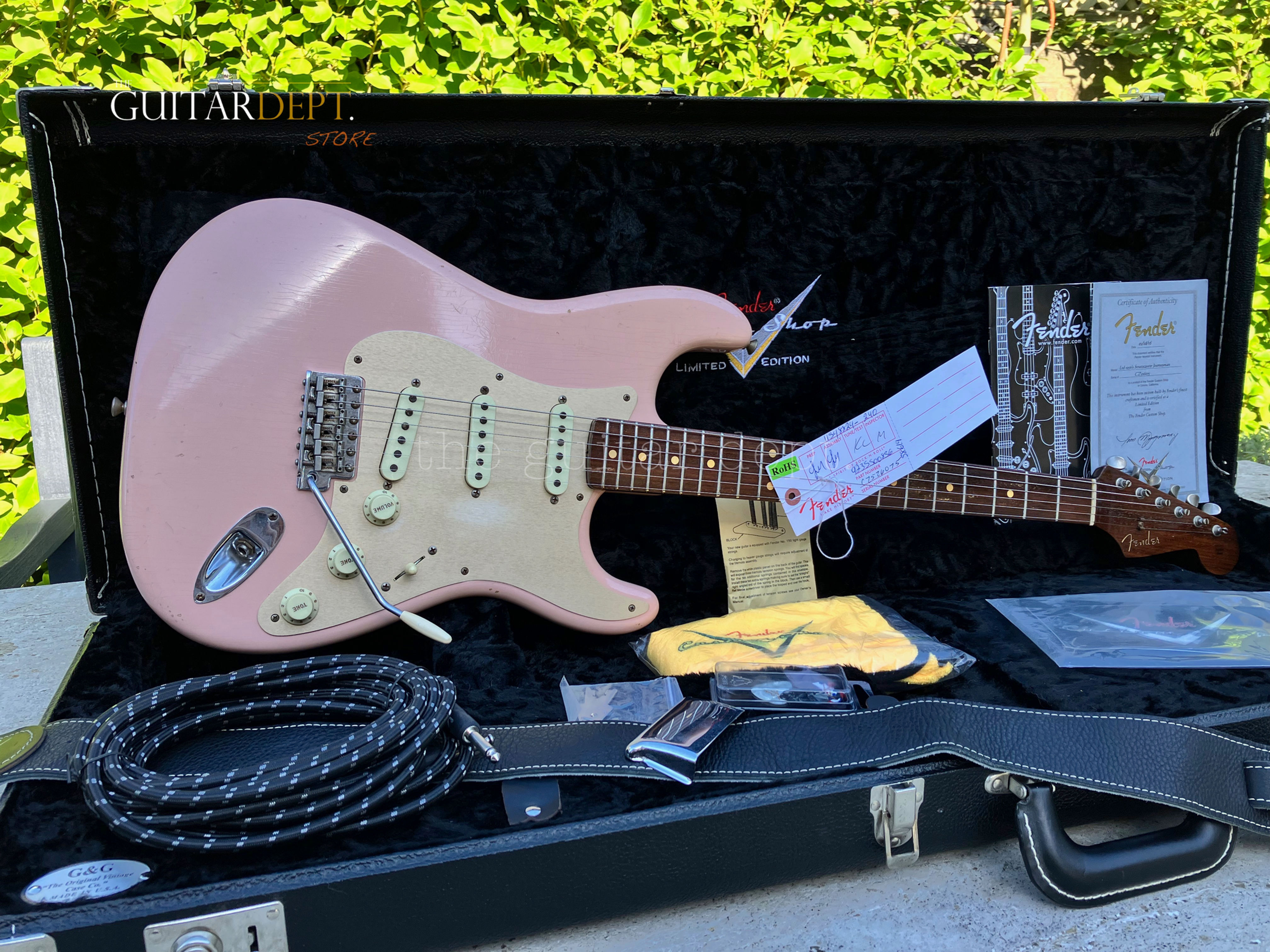 ♚MINT♚FENDER Custom Shop 50's JOURNEYMAN RELIC STRATOCASTER♚7.5 LBS !♚SHELL PINK