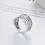 Thumbnail: Women's 925 Silver Fashion Retro Hollow Pattern Palace Style Open Ring