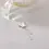 Thumbnail: Women's Necklace 925 Sterling Silver Tassel Butterfly Double Layer
