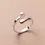 Thumbnail: Women's 925 Sterling Silver Advanced Fashion Shell Pearl Adjustable Ring