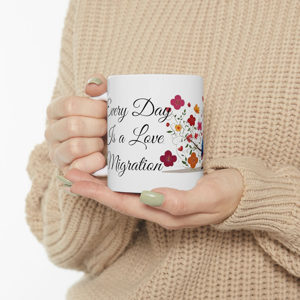 Thumbnail: Ceramic Mug 11oz, text: Every Day's a Love Migration