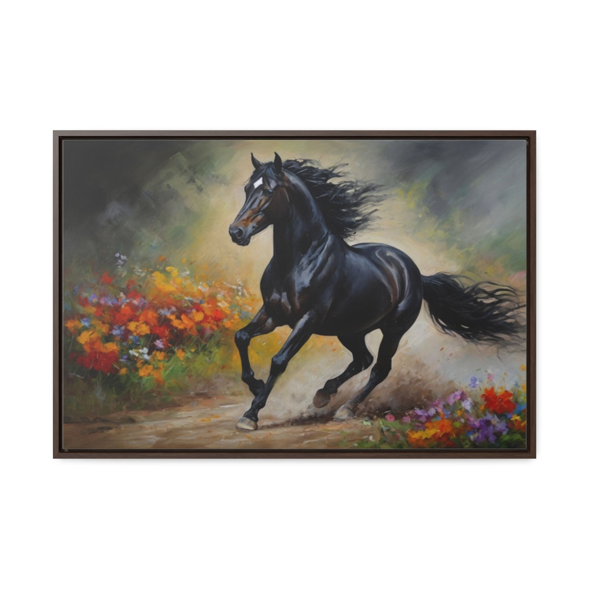Gallery Canvas Wraps, Horizontal Frame， Horse, 30"X20"