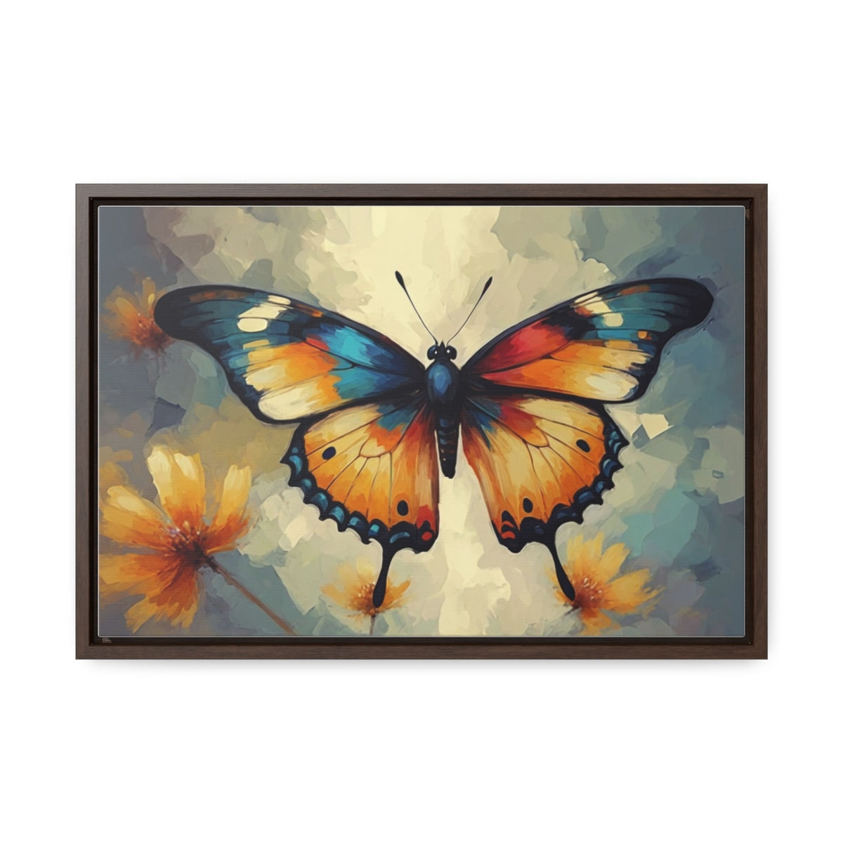 Gallery Canvas Wraps, Horizontal Frame,Butterfly,18"x12"