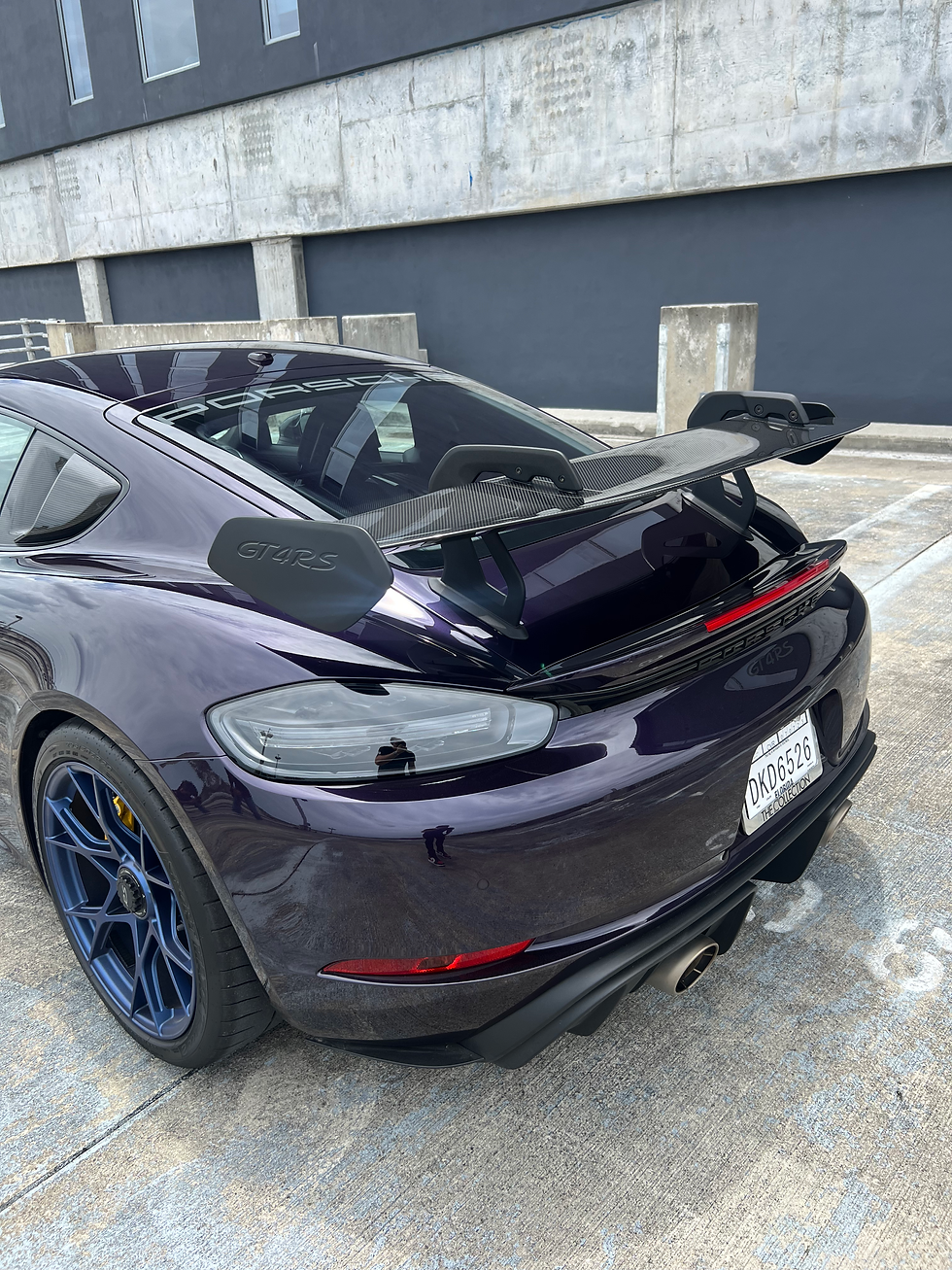Porsche GT4RS Weissach Paint Protection Film First Class Autosports Miami South Florida South Miami Clear Bra