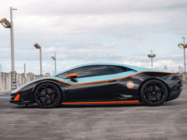 Custom wrap Lamborghini Miami by First Class Autosports
