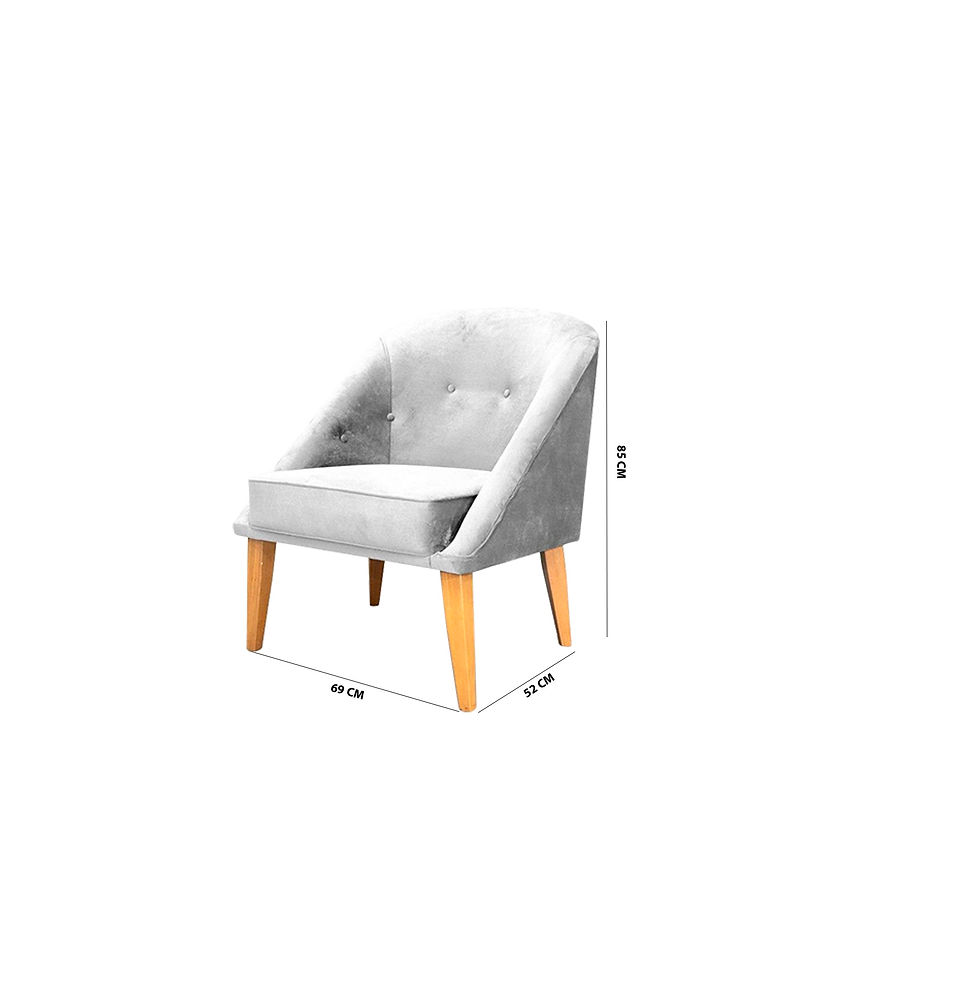 Miniatura: Silla poltrona en tela