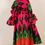 Thumbnail: African Print Long Sleeve Maxi Wrap Dress with Handbag