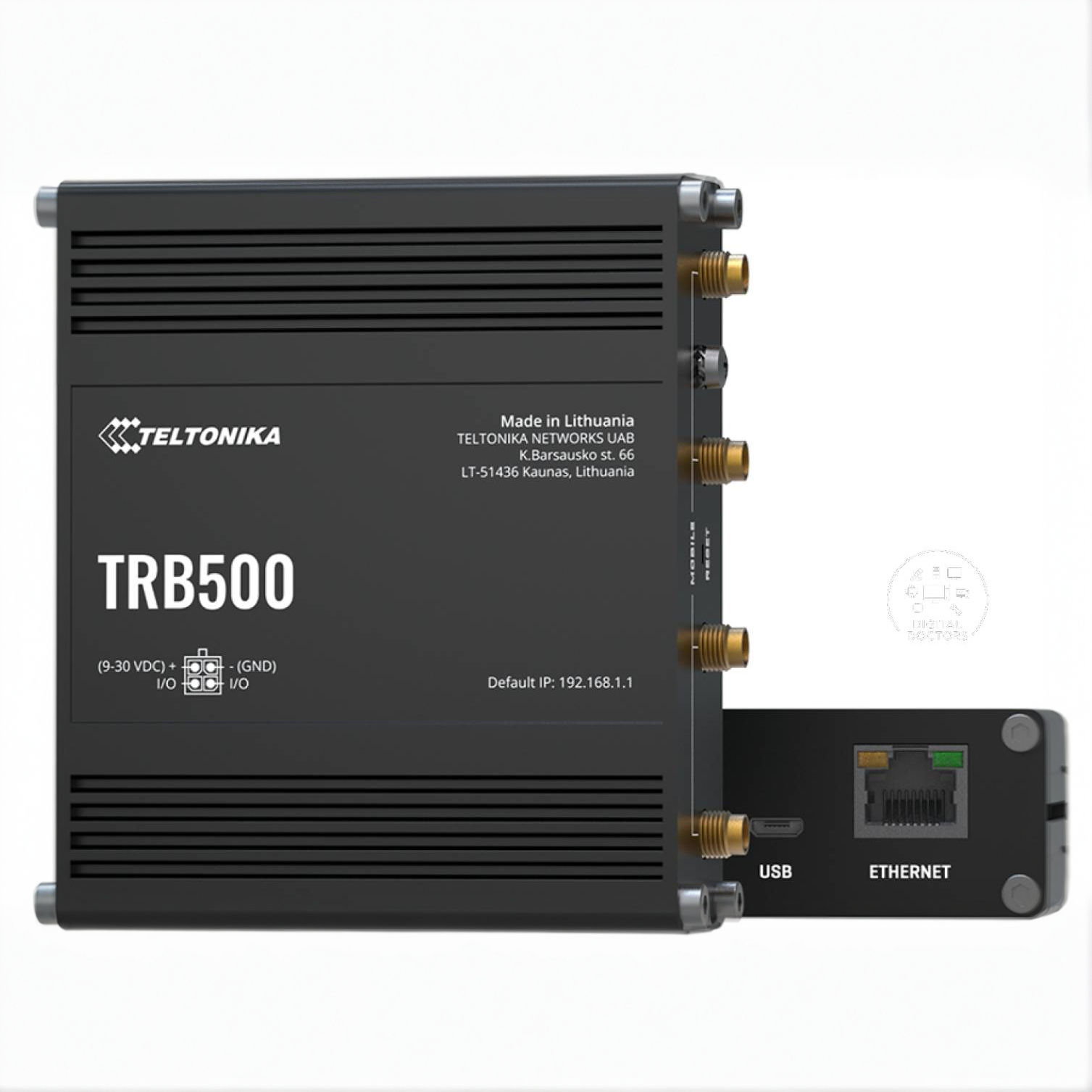 Teltonika TRB500 Industrial 5G Gateway, 4G LTE Cat 20, 3G, Gigabit Ethernet