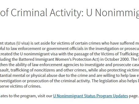 文章封面主题:U签证 美国犯罪受害者签证
