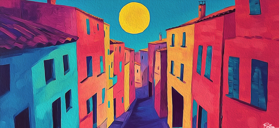 Moonlit Symphony of Colors