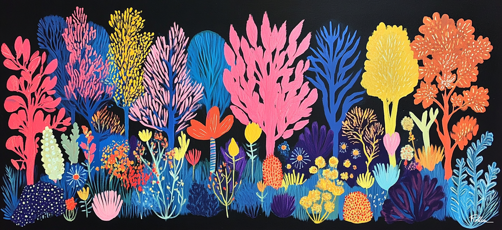 Enchanted Wild Flower Forest