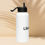 Thumbnail: Stainless steel water bottle with a straw lid
