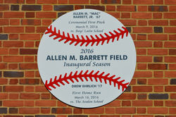 Dugouts at Barrett Field
