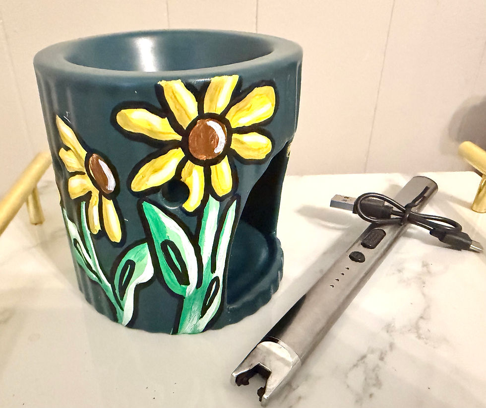 Thumbnail: (Hand Painted) Sunflower Wax Warmer (Electric Lighter Is Extra)