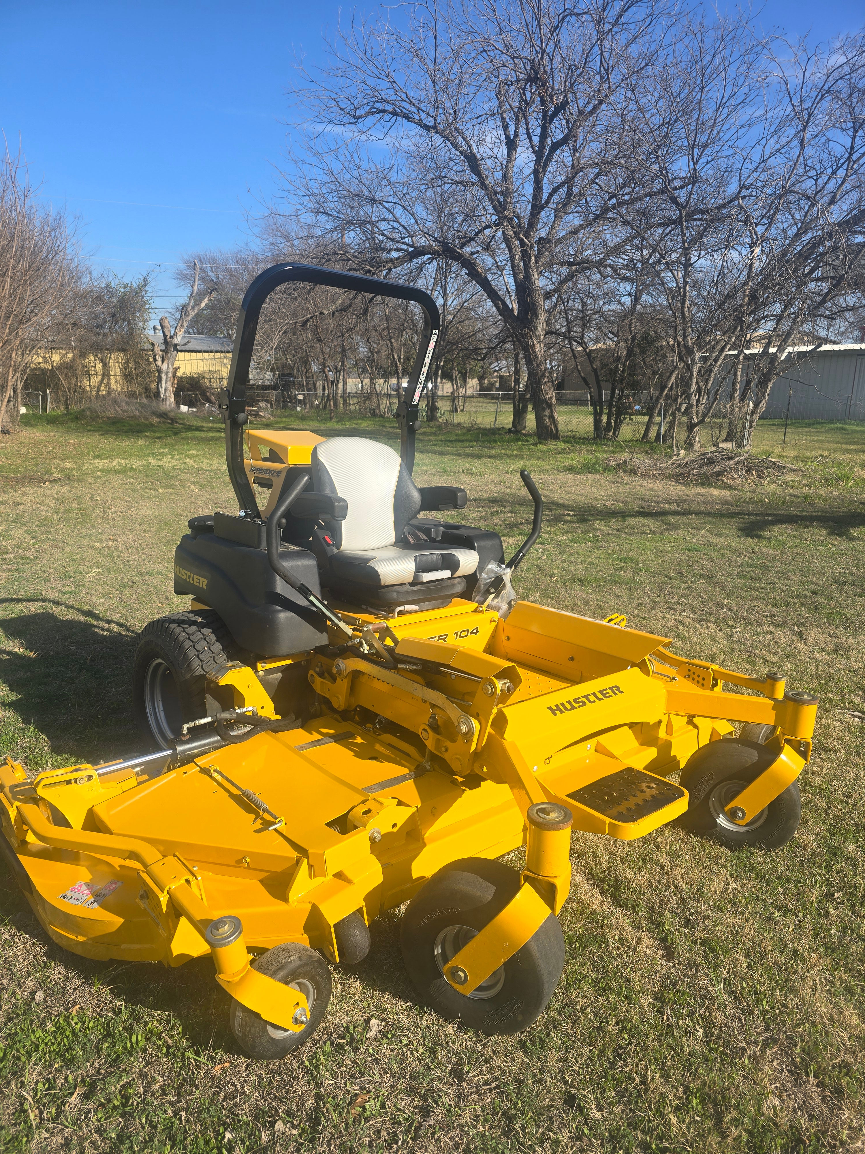 Hustler Super 104 Wide Area Mower, Fully Refurbished With New Engine