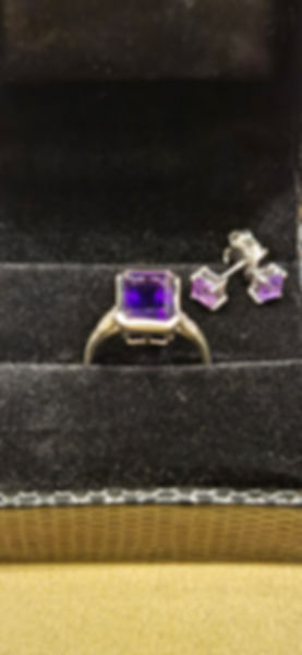 Amethyst Ring Set