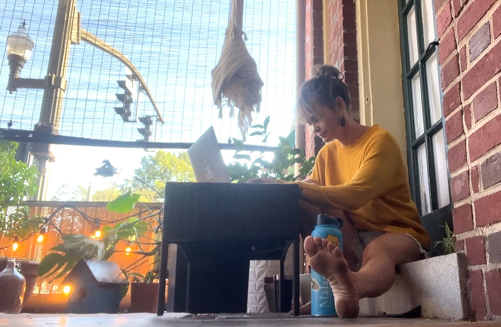 HI, I'm Sansa.. writing to you from my front porch, office, studio, and safe haven, affectionately refered to as "the Ashram" as it is a place for spiritual study and reflection. Many have experienced healing right from here.