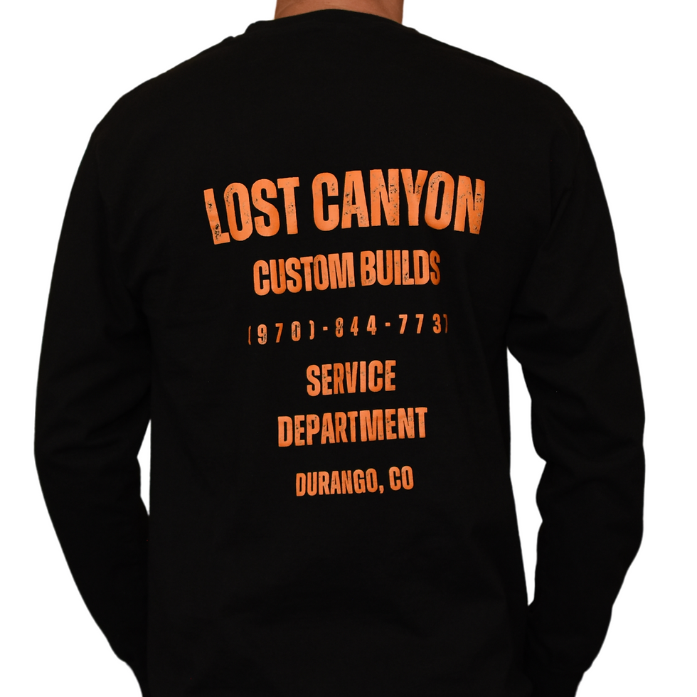 Lost Canyon Bike Shop Shirt Back