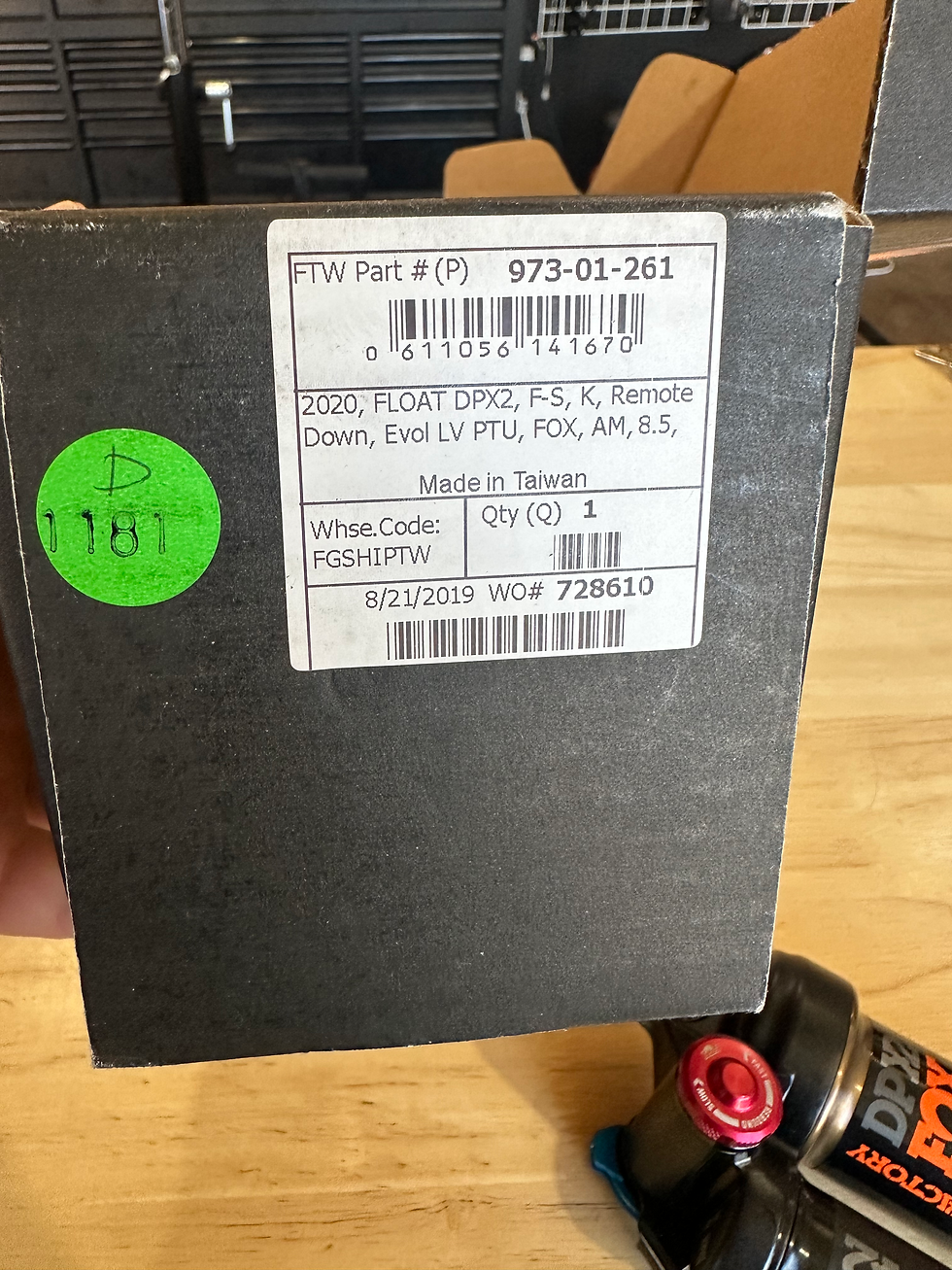 Thumbnail: Fox Factory Shock DPX2 Remote Lockout