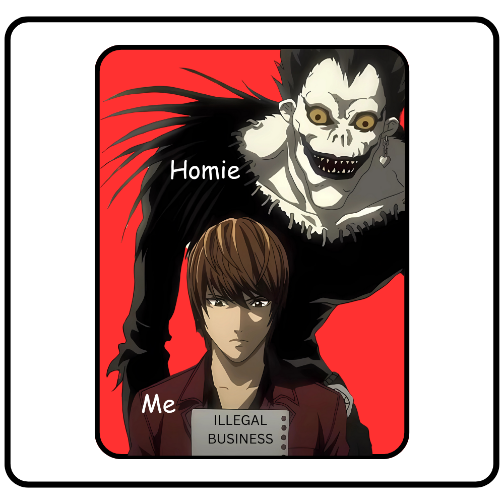 Me and Homie ( Death Note ) Sticker