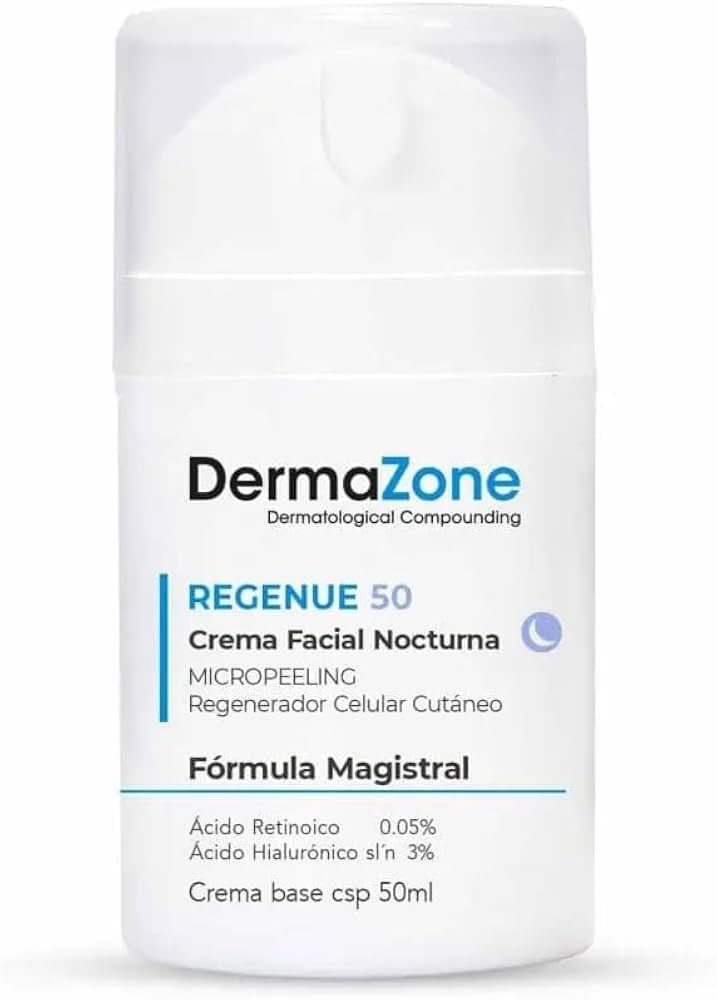 Crema de Noche DermaZone Regenue 50 con Ácido Hialurónico