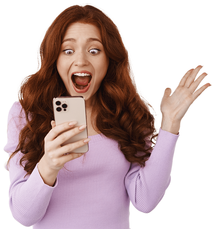 Entrepreneur smiling while tracking her SEO growth results