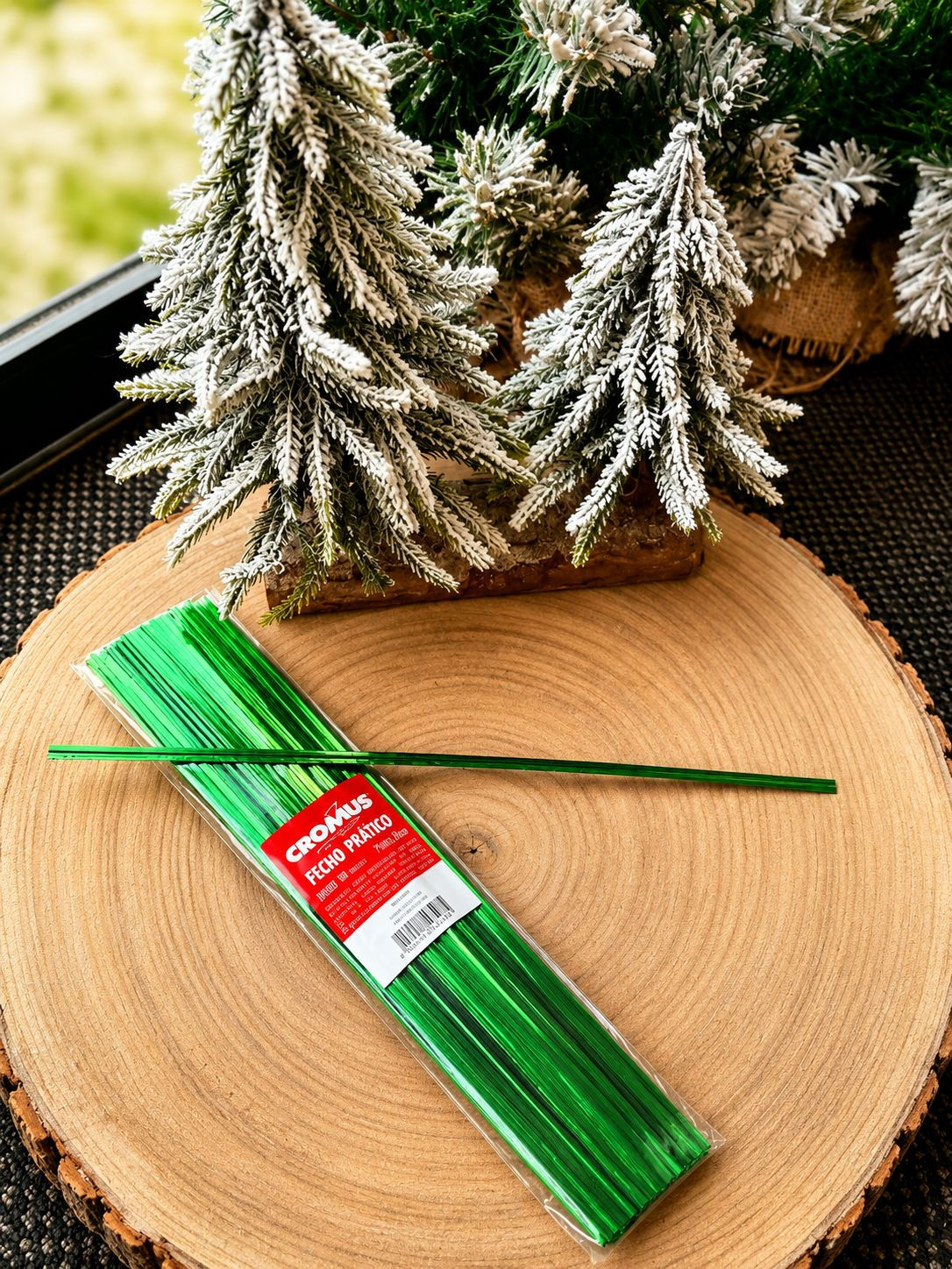 FECHO PRATICO LISO (VERDE) 30CM - 1UN