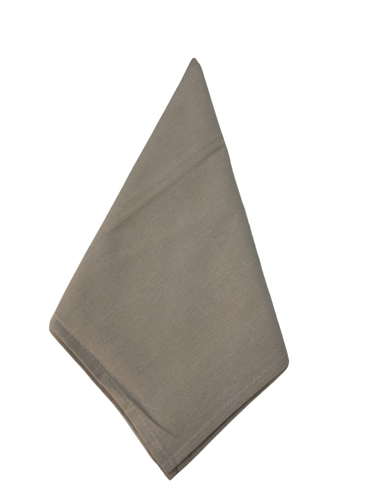 GUARDANAPOS 4PCS PERCAL (BEGE) - 1UN