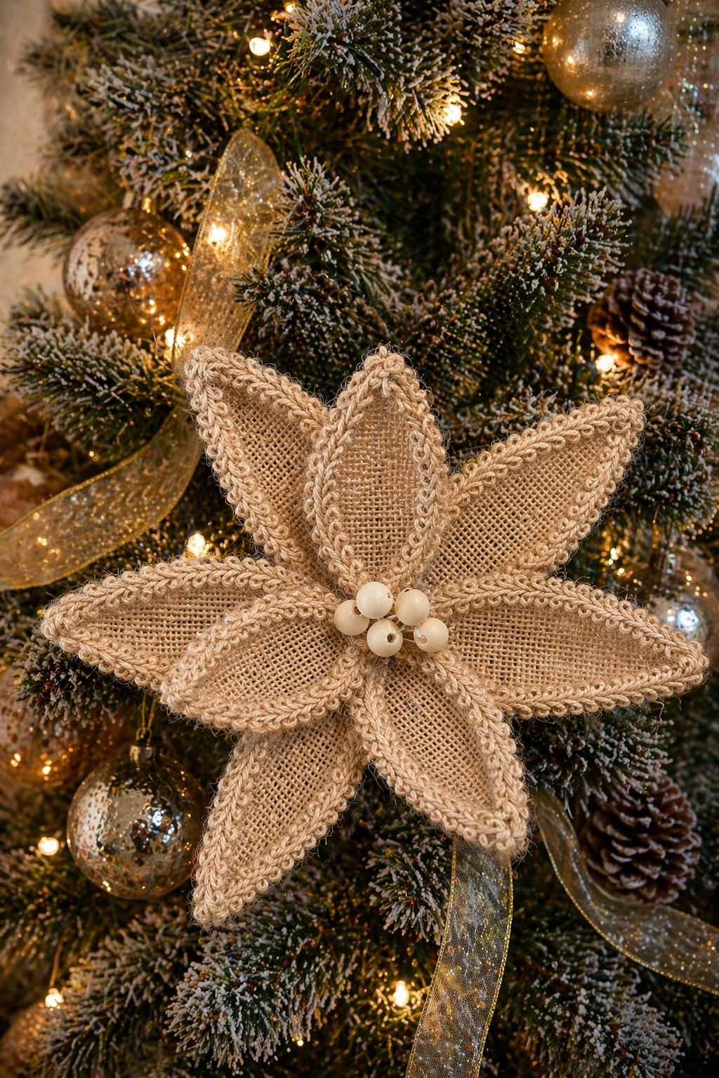 POINSETIA RUSTICO (BEGE) - 1UN
