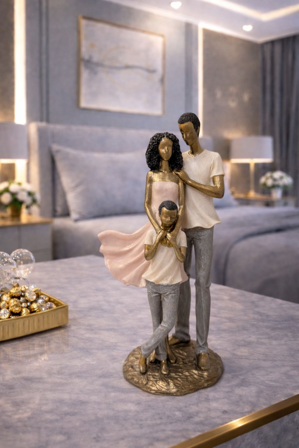 FAMILIA DECORATIVA CASAL COM FILHO - 1UN