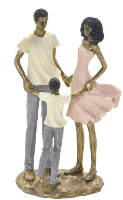 Miniatura: FAMILIA DECORATIVA CASAL COM FILHO - 1UN