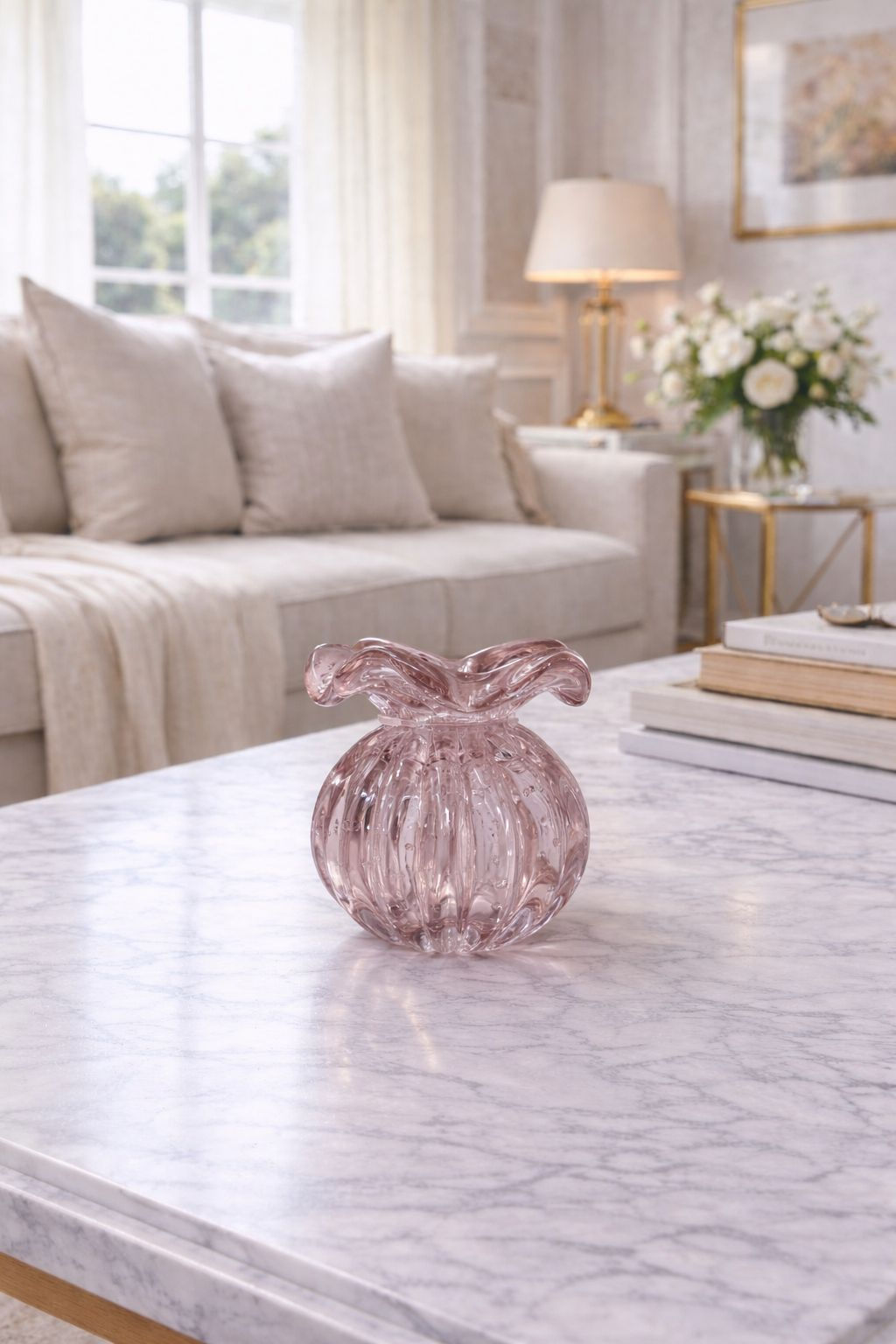 VASO EM MURANO P (VINTAGE ROSE) - 1UN
